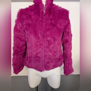 Wilsons Leather Pink Teddy Jacket